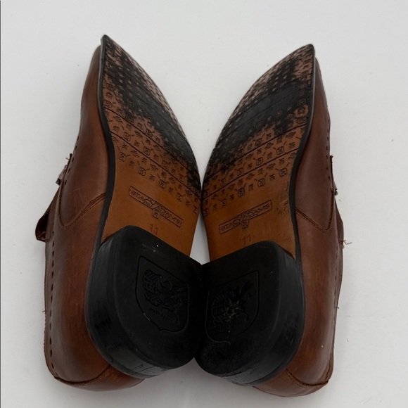 Stacy Adams Dark Brown Leather Slip-On Loafers mens .11M casual office event Y2K main image 10